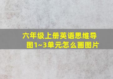 六年级上册英语思维导图1~3单元怎么画图片