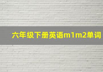 六年级下册英语m1m2单词