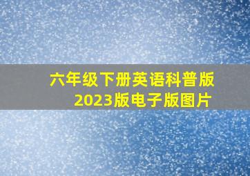 六年级下册英语科普版2023版电子版图片