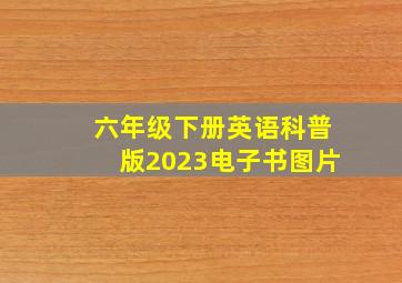 六年级下册英语科普版2023电子书图片