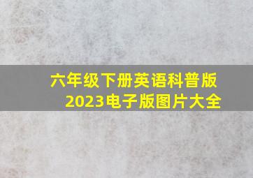 六年级下册英语科普版2023电子版图片大全