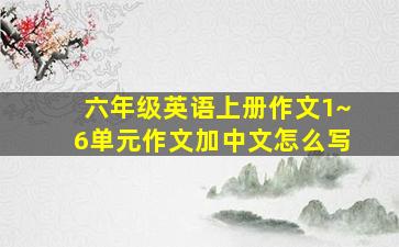 六年级英语上册作文1~6单元作文加中文怎么写