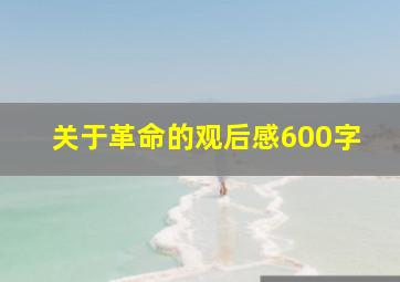 关于革命的观后感600字