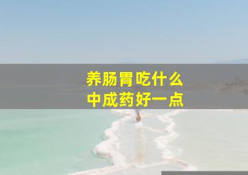 养肠胃吃什么中成药好一点