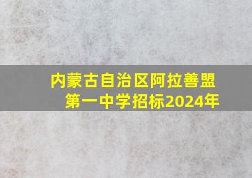 内蒙古自治区阿拉善盟第一中学招标2024年