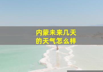 内蒙未来几天的天气怎么样