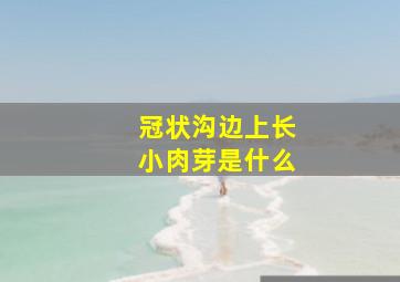 冠状沟边上长小肉芽是什么