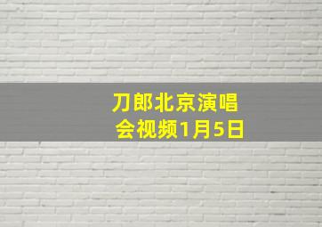 刀郎北京演唱会视频1月5日