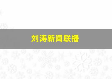 刘涛新闻联播