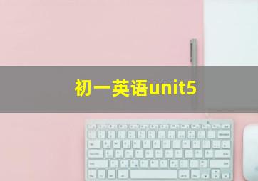 初一英语unit5