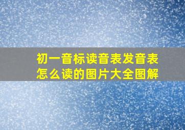 初一音标读音表发音表怎么读的图片大全图解