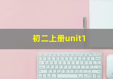 初二上册unit1