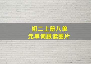 初二上册八单元单词跟读图片