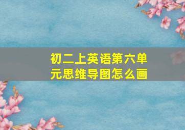 初二上英语第六单元思维导图怎么画