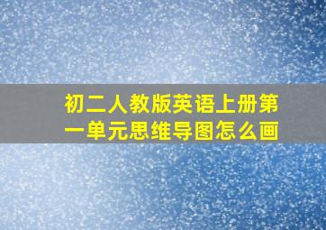 初二人教版英语上册第一单元思维导图怎么画