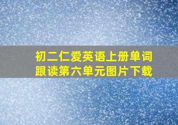 初二仁爱英语上册单词跟读第六单元图片下载