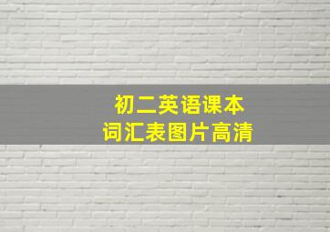 初二英语课本词汇表图片高清