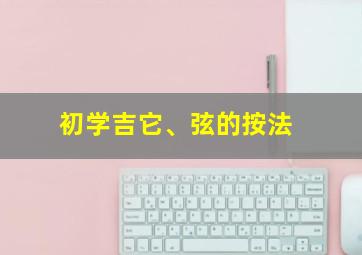 初学吉它、弦的按法