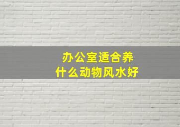 办公室适合养什么动物风水好