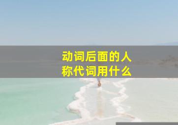 动词后面的人称代词用什么