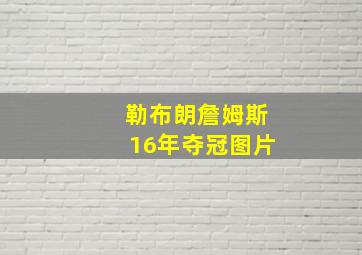 勒布朗詹姆斯16年夺冠图片