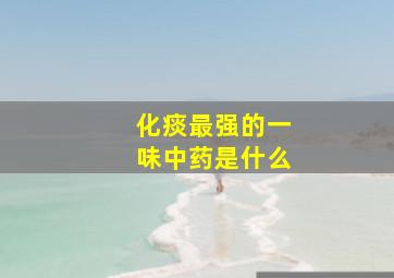 化痰最强的一味中药是什么