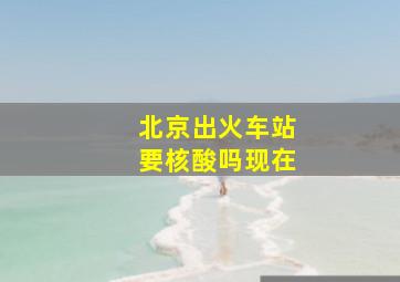 北京出火车站要核酸吗现在