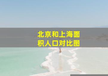 北京和上海面积人口对比图