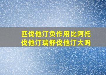 匹伐他汀负作用比阿托伐他汀瑞舒伐他汀大吗