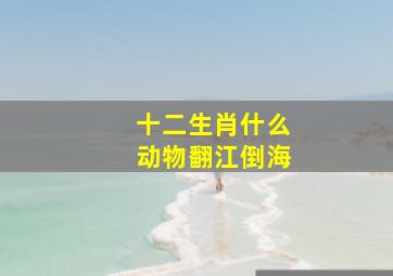 十二生肖什么动物翻江倒海