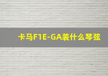 卡马F1E-GA装什么琴弦