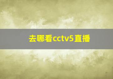 去哪看cctv5直播