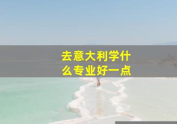 去意大利学什么专业好一点