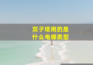 双子塔用的是什么电梯类型