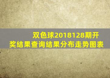 双色球2018128期开奖结果查询结果分布走势图表