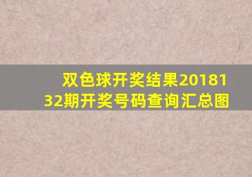 双色球开奖结果2018132期开奖号码查询汇总图