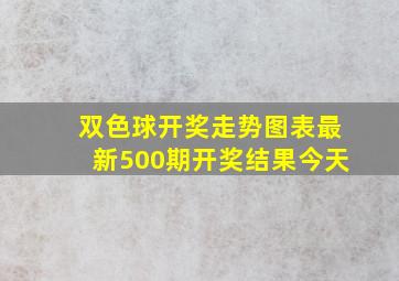 双色球开奖走势图表最新500期开奖结果今天