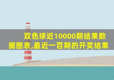 双色球近10000期结果数据图表,最近一百期的开奖结果