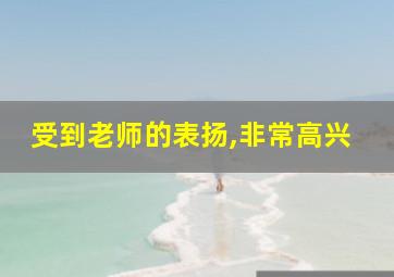 受到老师的表扬,非常高兴