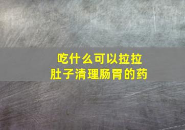 吃什么可以拉拉肚子清理肠胃的药