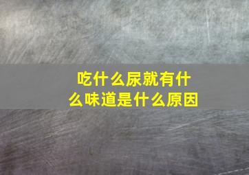 吃什么尿就有什么味道是什么原因