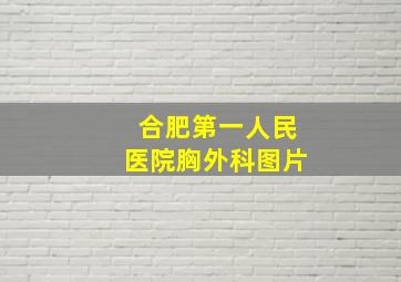 合肥第一人民医院胸外科图片