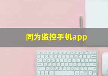 同为监控手机app