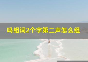 吗组词2个字第二声怎么组