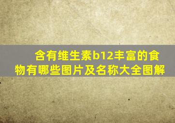 含有维生素b12丰富的食物有哪些图片及名称大全图解