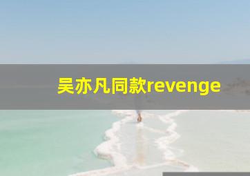 吴亦凡同款revenge