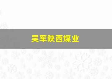 吴军陕西煤业