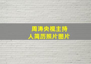 周涛央视主持人简历照片图片