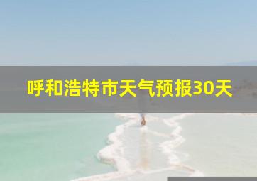 呼和浩特市天气预报30天