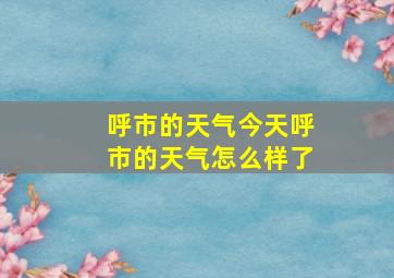 呼市的天气今天呼市的天气怎么样了